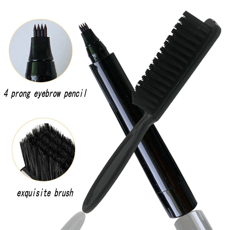Beard Filling Pen Kit Beard Enhancer Brush Beard Coloring Shaping Tools Waterproof Black Brown Hair Pencil Repair Tools