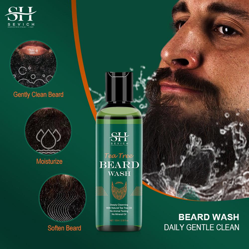 2023 Beard Cream For Men Natural Tea Tree Beard Moisturizing Effect Beard Conditioner Beard Care Styling Cream Oil