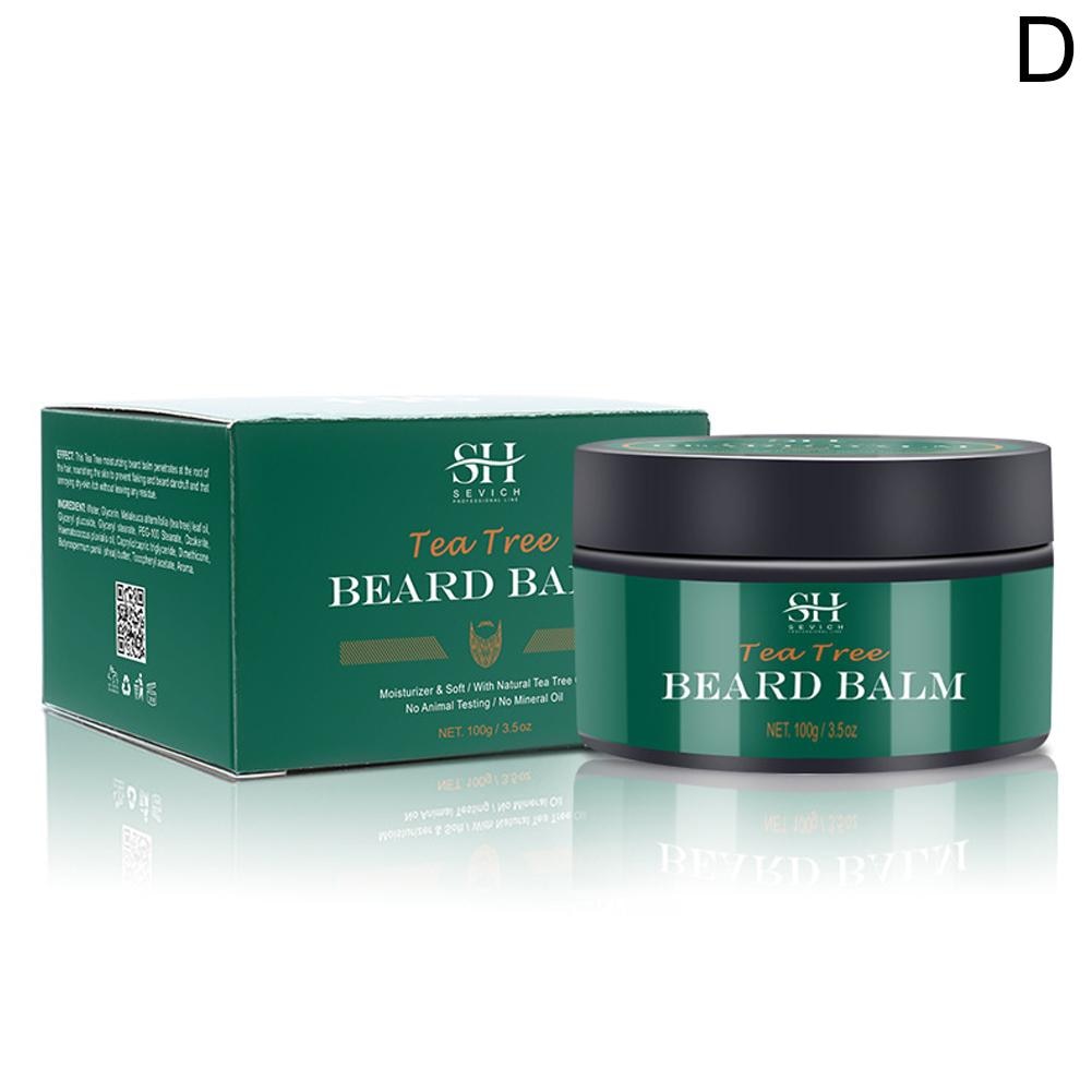 2023 Beard Cream For Men Natural Tea Tree Beard Moisturizing Effect Beard Conditioner Beard Care Styling Cream Oil