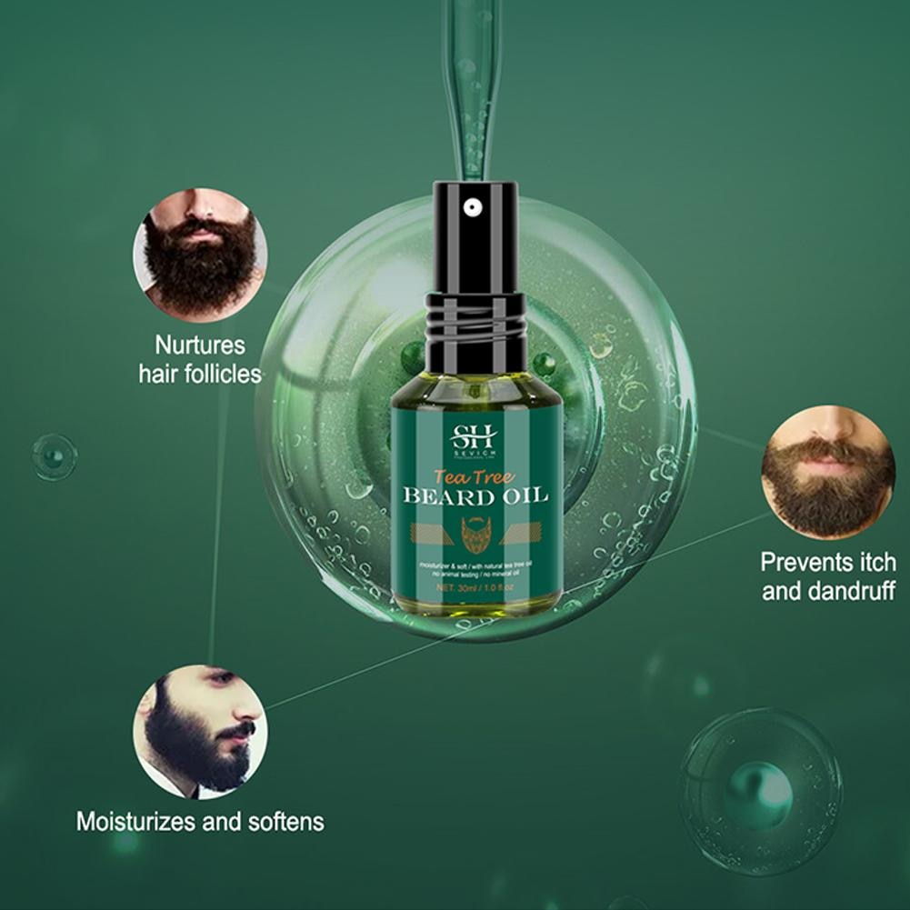 2023 Beard Cream For Men Natural Tea Tree Beard Moisturizing Effect Beard Conditioner Beard Care Styling Cream Oil