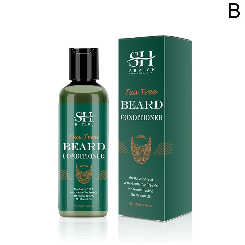 2023 Beard Cream For Men Natural Tea Tree Beard Moisturizing Effect Beard Conditioner Beard Care Styling Cream Oil