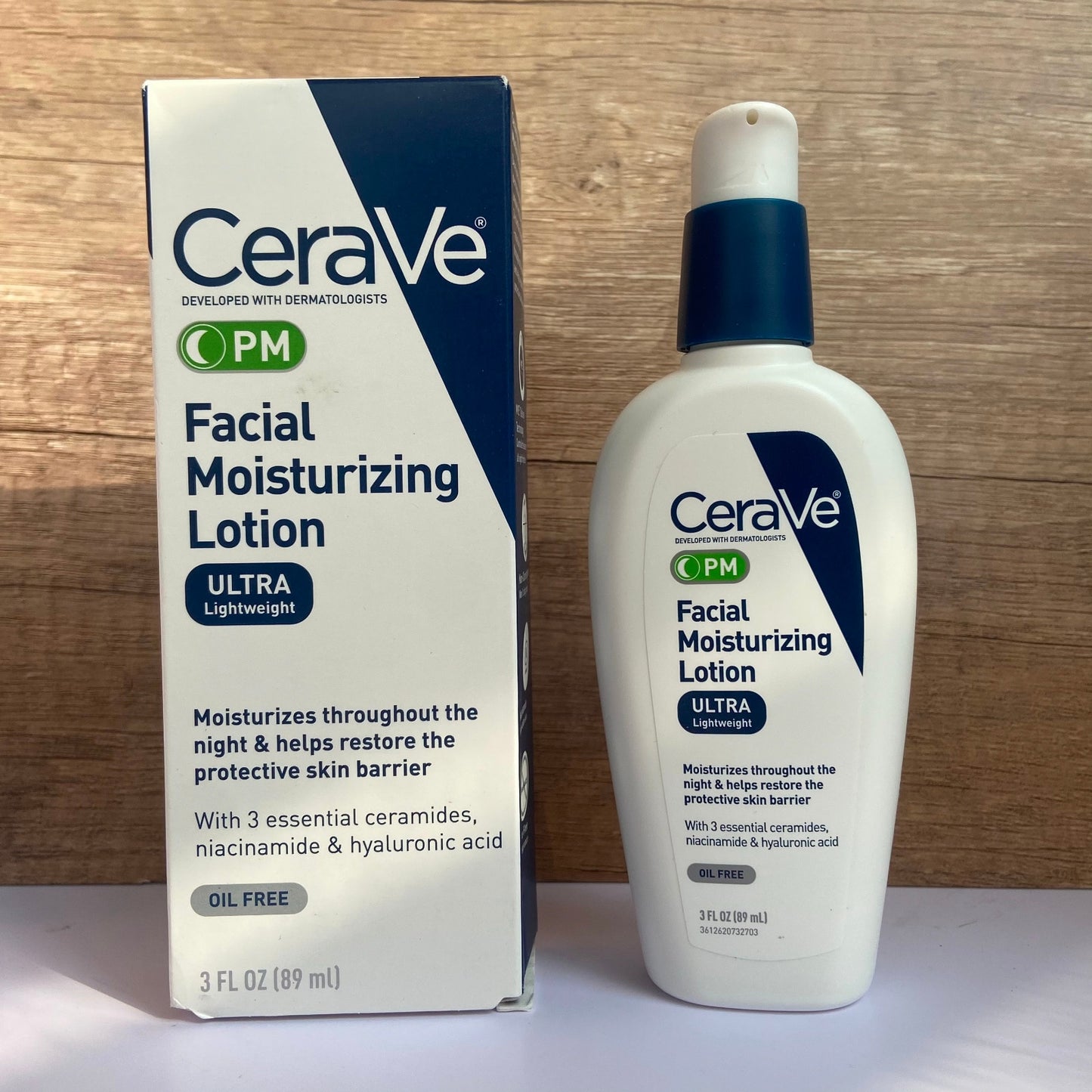 CeraVe Facial Moisturizing Lotion AM Day And PM Night Cream With SPF30 Repair Sensitive Skin Nicotinamide Ceramide Creams 89ML