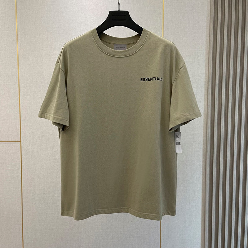 Summer New Essentials T-Shirts High street Hip-Hop Style 100% Cotton Quality Men and Women Oversized Sport T-Shirt