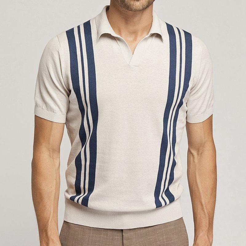 2023 Summer Mens Polo Shirt Short Sleeve Polo Business T Shirt High Quality Men's Polo Shirt Streetwear Casual Knit Shirt