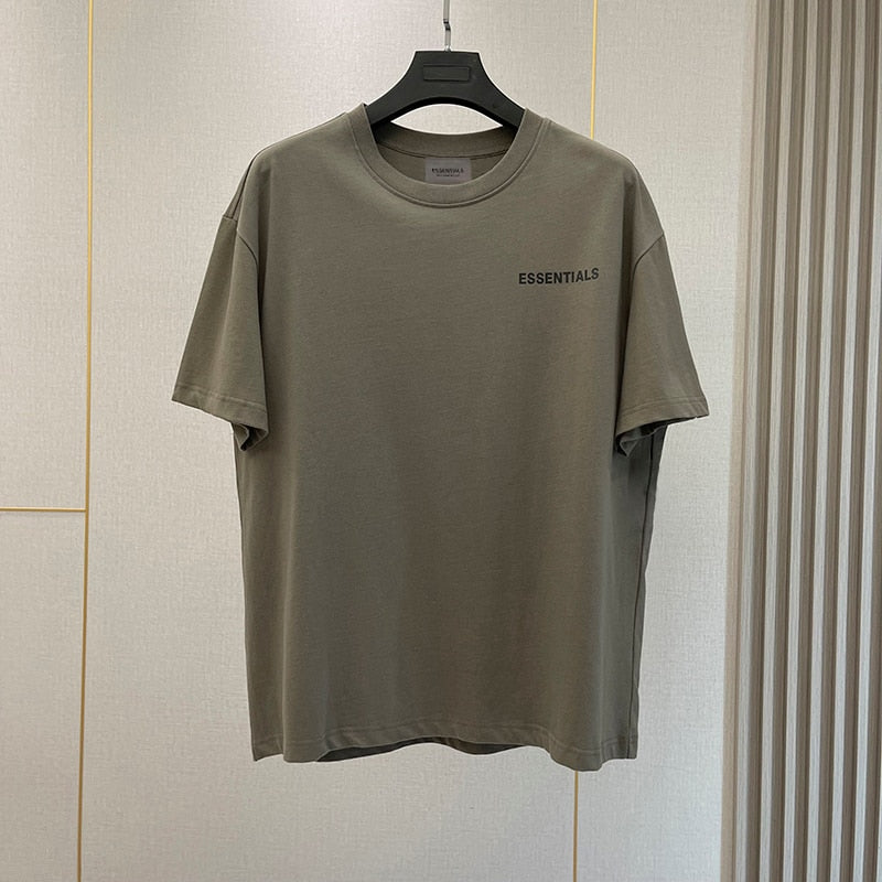 Summer New Essentials T-Shirts High street Hip-Hop Style 100% Cotton Quality Men and Women Oversized Sport T-Shirt