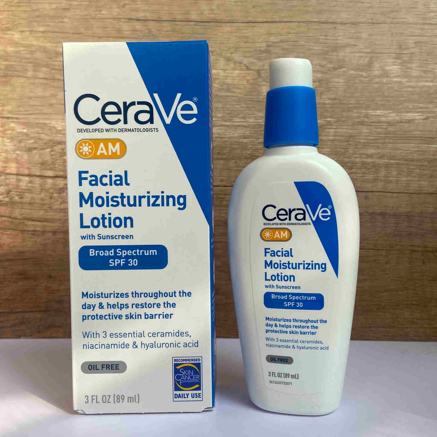 CeraVe Facial Moisturizing Lotion AM Day And PM Night Cream With SPF30 Repair Sensitive Skin Nicotinamide Ceramide Creams 89ML