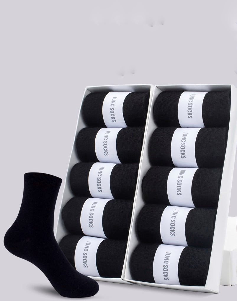 HSS Brand Men's Cotton Socks New Style Black Business Men Socks Soft Breathable Summer Winter for Male Socks Plus Size (6.5-14)