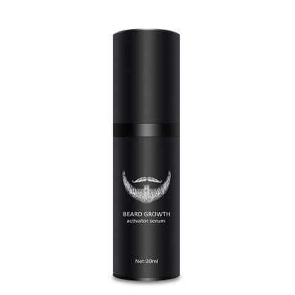 4Pcs/set Men Beard Growth Kit Professional Hair Growth Enhancer Set Beard Care Nourishing with Beard Growth Roller Massage Comb