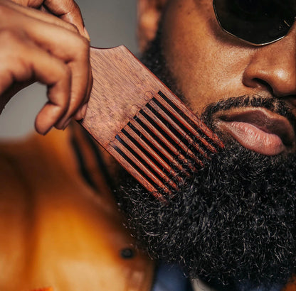 Beard Pick for Men Wooden Comb Afro Hair Lift Combs Wooden Beard Comb Wood Hair Pick Comb Beard Pick Comb