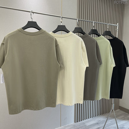 Summer New Essentials T-Shirts High street Hip-Hop Style 100% Cotton Quality Men and Women Oversized Sport T-Shirt