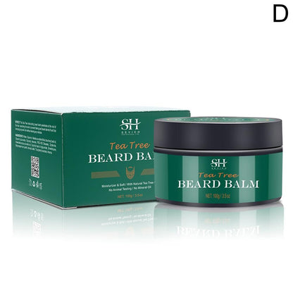 2023 Beard Cream For Men  Natural Tea Tree Beard Moisturizing Effect Beard Conditioner Beard Care Styling Cream Oil