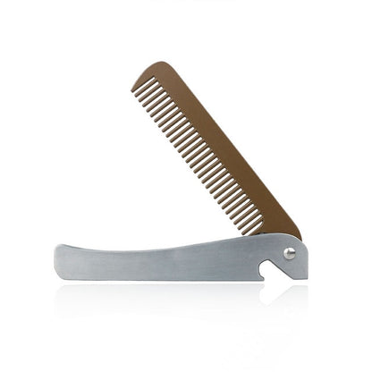Professional Soft Boar Bristle Wood Beard Brush Hairdresser Shaving Brush Comb Men Mustache Comb Kit With Gift Bag Hair Comb Set