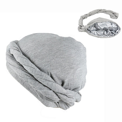 Modal Satin Spring Turban for Men Twist Head Wraps for Men Stretch Tie for Hair Headscarf Breathable Hat Hood Headscarf Beanies