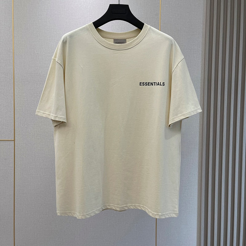 Summer New Essentials T-Shirts High street Hip-Hop Style 100% Cotton Quality Men and Women Oversized Sport T-Shirt