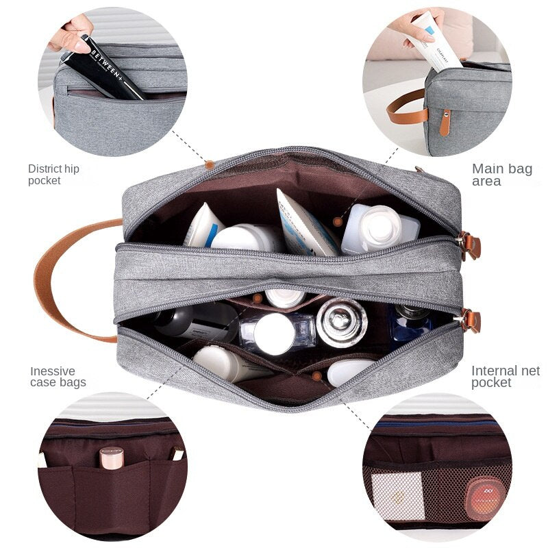 Travel Mens Toiletry Bag Women Cosmetic Necessaire Case Waterproof Ladies Makeup Bag Beauty Wash Pouch Handbag Organizer