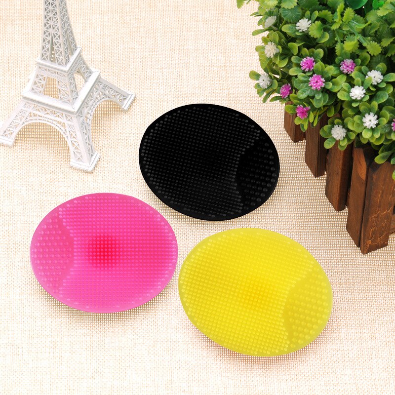 Cleaning Brush Silicone Face Brush Cleaning Brush Black Makeup Brush Makeup Remover Silicone Soft 1pc