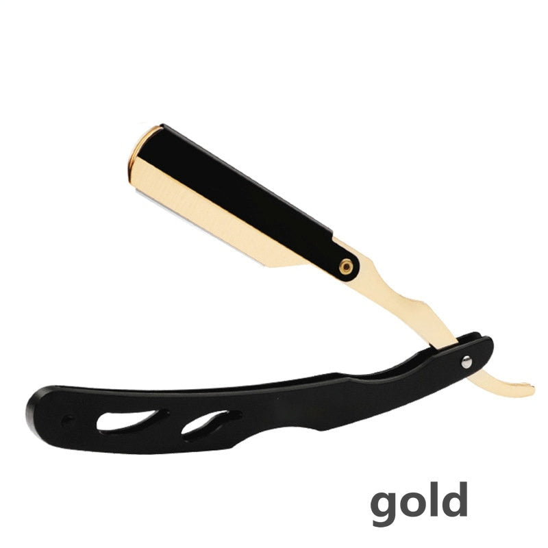 Professional Manual Shaver Straight Edge Stainless Steel Sharp Barber Razor Folding Shaving Beard Trimmer Cutter