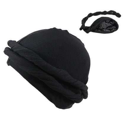 Modal Satin Spring Turban for Men Twist Head Wraps for Men Stretch Tie for Hair Headscarf Breathable Hat Hood Headscarf Beanies