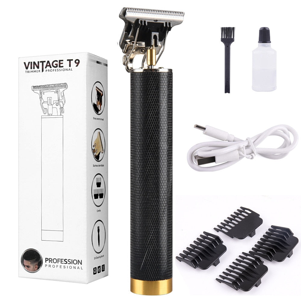 Men's Barber Retro T9 Hair Trimmer Professional Razor Trimmer Kemei Heyar Cut Machine Wireless Hair Clipper Beard Man Shaving