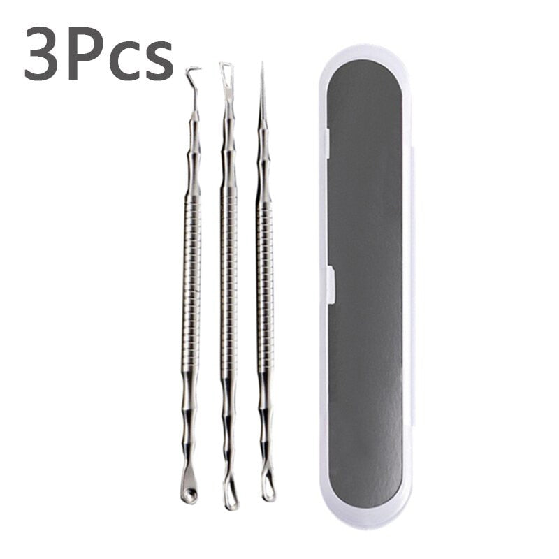 Pimples Blackhead Clip Tweezers Acne Blackhead Removal Needles Beauty Artifact Blemish Extractor Remover Needle Tool Wholesale