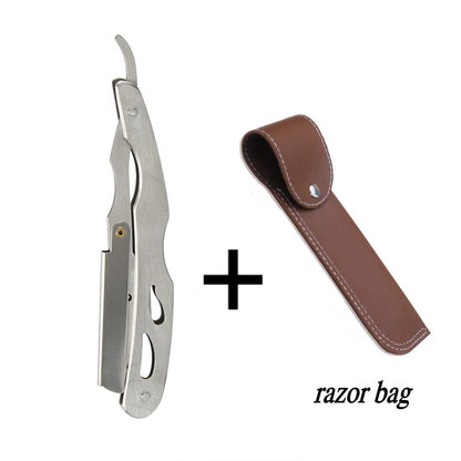 Professional Manual Shaver Straight Edge Stainless Steel Sharp Barber Razor Folding Shaving Beard Trimmer Cutter