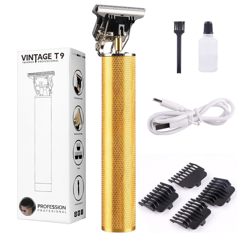 Men's Barber Retro T9 Hair Trimmer Professional Razor Trimmer Kemei Heyar Cut Machine Wireless Hair Clipper Beard Man Shaving