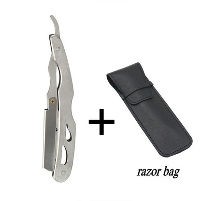 Professional Manual Shaver Straight Edge Stainless Steel Sharp Barber Razor Folding Shaving Beard Trimmer Cutter