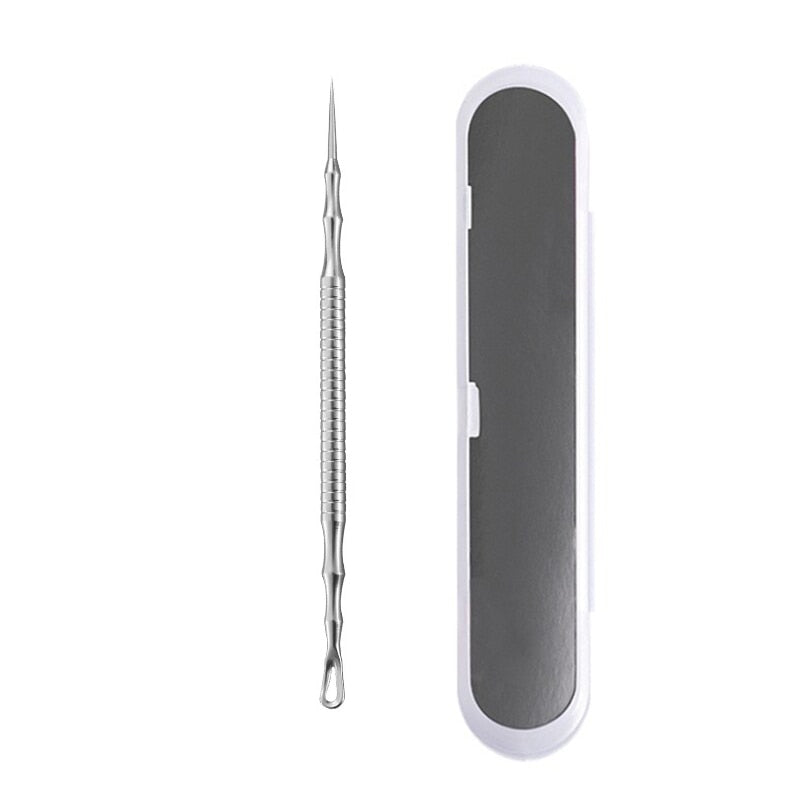 Pimples Blackhead Clip Tweezers Acne Blackhead Removal Needles Beauty Artifact Blemish Extractor Remover Needle Tool Wholesale