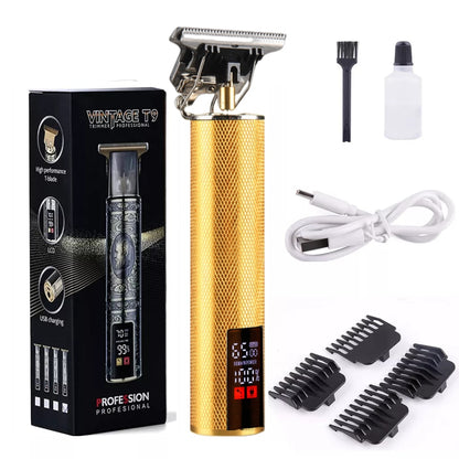 Men's Barber Retro T9 Hair Trimmer Professional Razor Trimmer Kemei Heyar Cut Machine Wireless Hair Clipper Beard Man Shaving