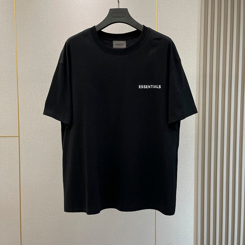 Summer New Essentials T-Shirts High street Hip-Hop Style 100% Cotton Quality Men and Women Oversized Sport T-Shirt