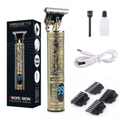 Men's Barber Retro T9 Hair Trimmer Professional Razor Trimmer Kemei Heyar Cut Machine Wireless Hair Clipper Beard Man Shaving