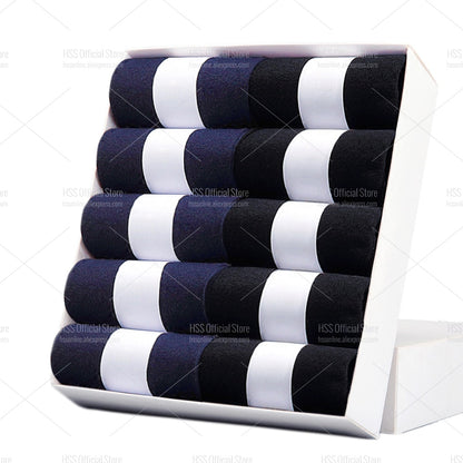 HSS Brand Men&#39;s Cotton Socks New Style Black Business Men Socks Soft Breathable Summer Winter for Male Socks Plus Size (6.5-14)