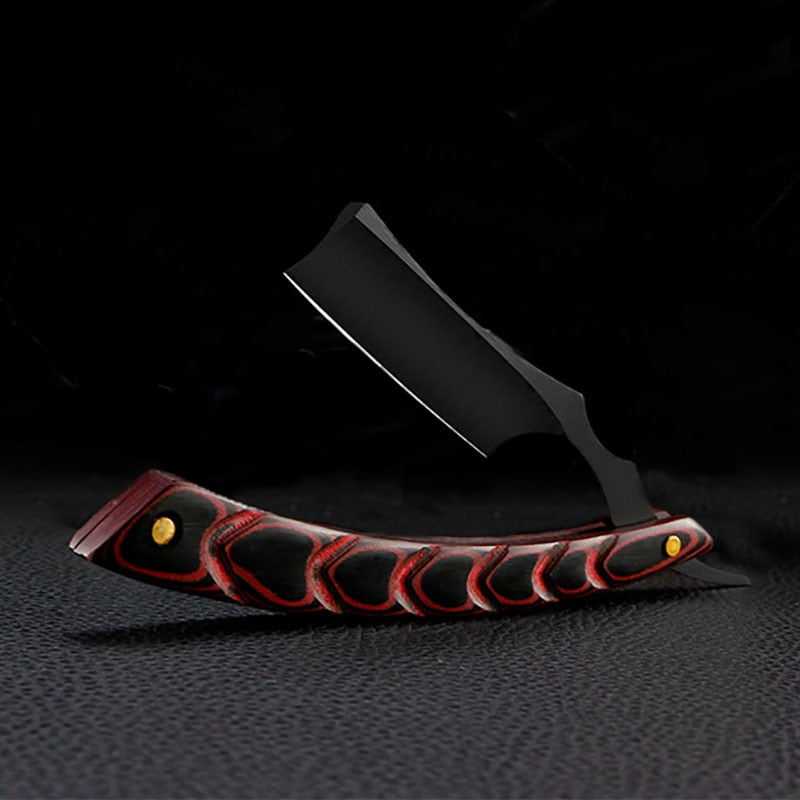 Wooden professional straight edge stainless steel sharp barber razor folding shaving knife shave beard cut