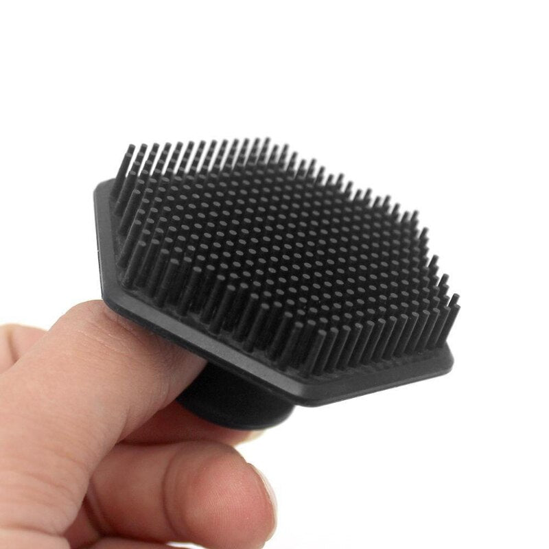 Cleaning Brush Silicone Face Brush Cleaning Brush Black Makeup Brush Makeup Remover Silicone Soft 1pc