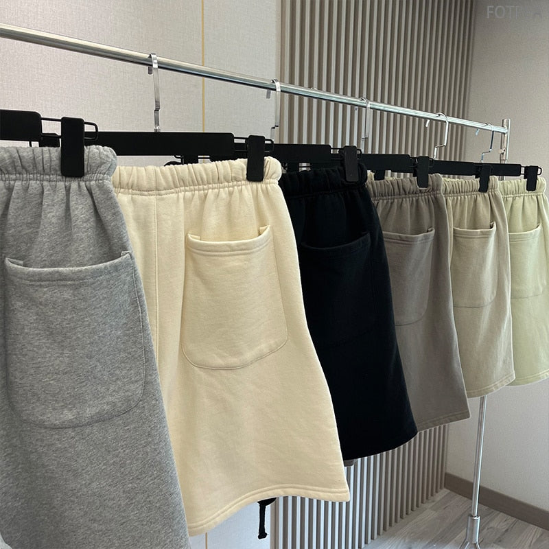 FW21 New Men&#39;s Essentials Summer Shorts Reflective Letter Streetwear Hip Hop Quick-Drying And Breathable Cotton Sports Shorts