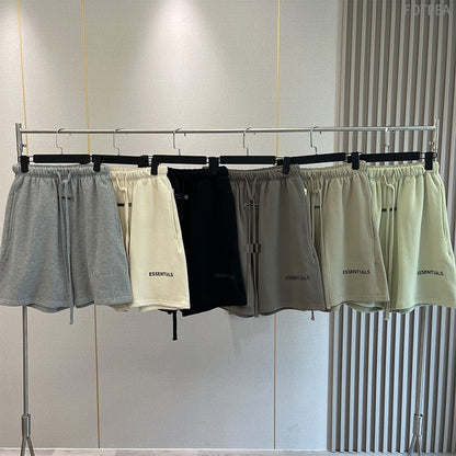 FW21 New Men&#39;s Essentials Summer Shorts Reflective Letter Streetwear Hip Hop Quick-Drying And Breathable Cotton Sports Shorts