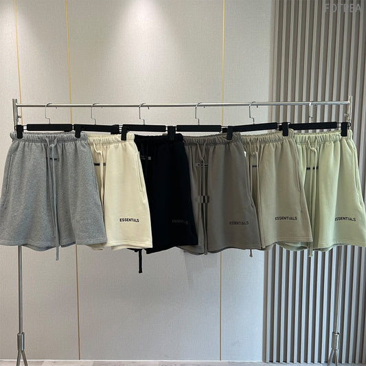 FW21 New Men&#39;s Essentials Summer Shorts Reflective Letter Streetwear Hip Hop Quick-Drying And Breathable Cotton Sports Shorts